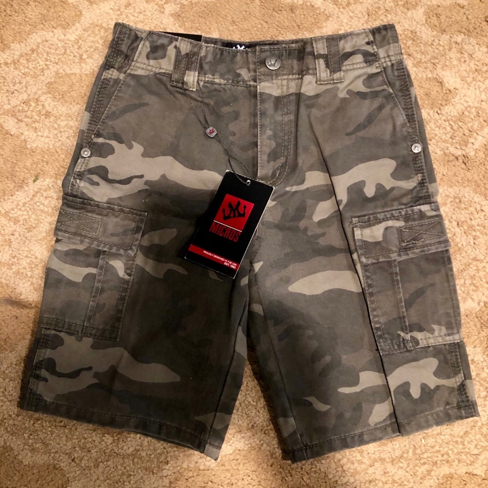 Micros Twill Cargo Camouflage Shorts